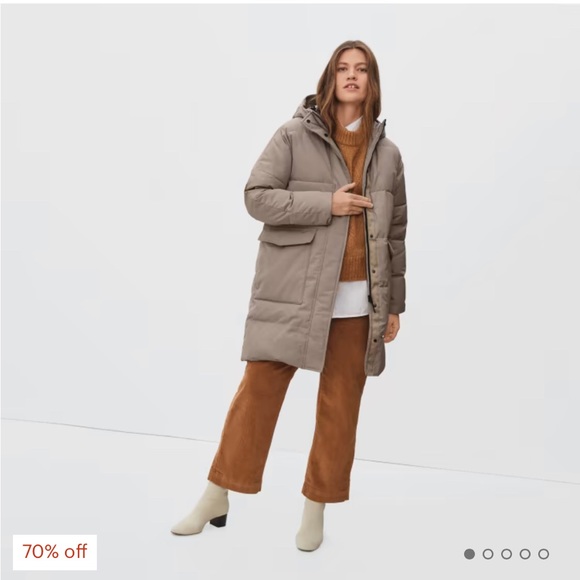 Everlane Jackets & Blazers - EUC Everlane Renew Long Puffer- Brown Sugar